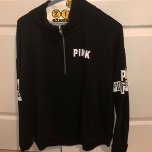 Black Pink brand quarter zip
